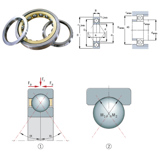 four point angular contact ball bearing