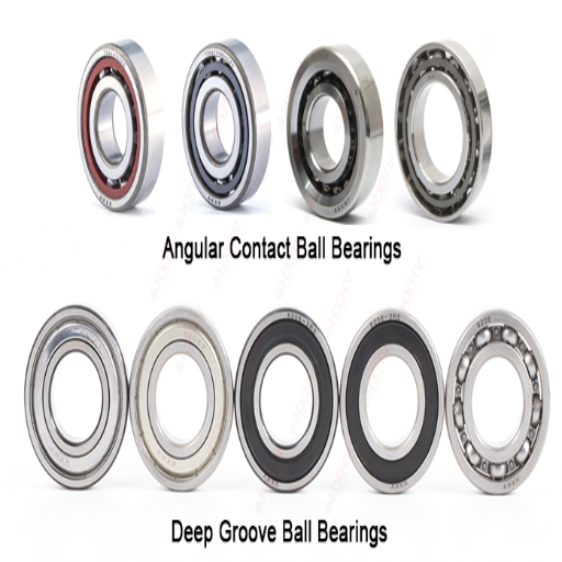 How do angular contact ball bearings compare to other bearing types for spindle use