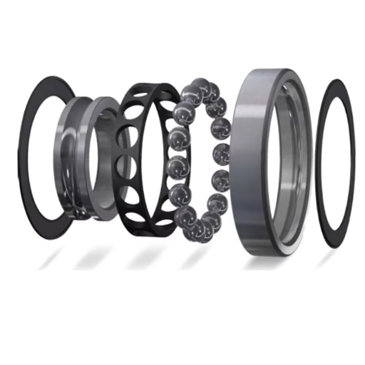 How do seals and cages affect angular contact ball-bearing performance