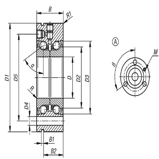 What are Flange Angular Contact Ball Bearings