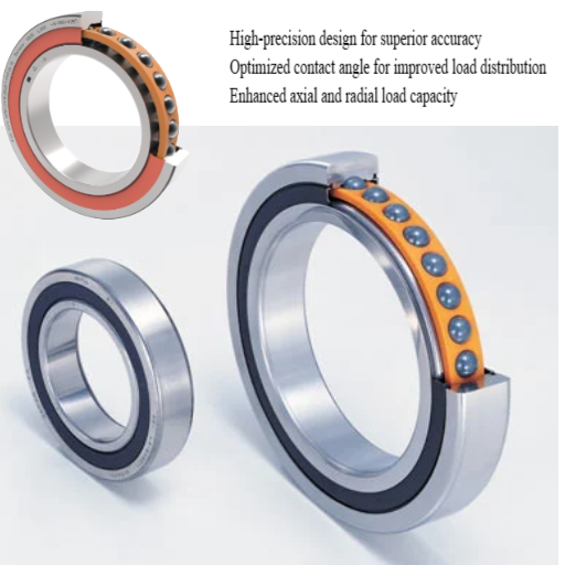 What makes angular contact ball bearings ideal for spindle applications