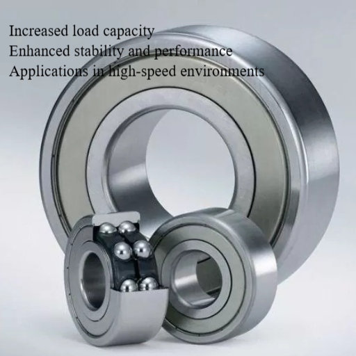 What are the advantages of using double-row angular contact ball bearings?