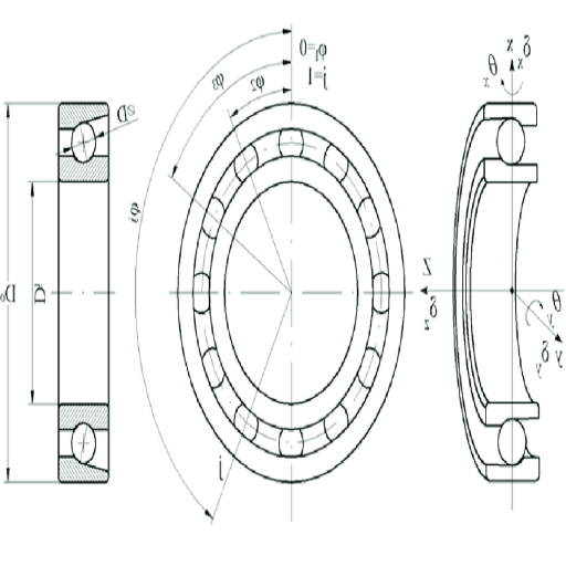 What are the unique characteristics of angular contact ball bearings?