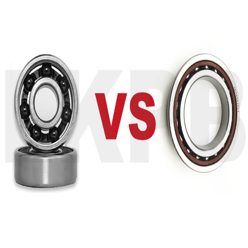 difference between angular contact and deep groove ball bearing