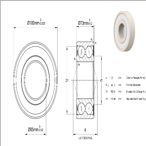 double row angular contact ball bearing dimensions