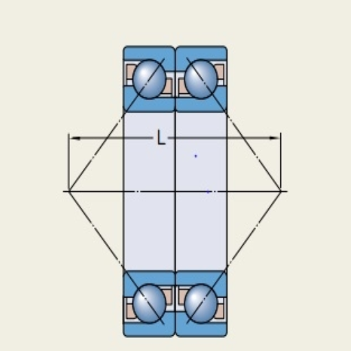 angular contact ball bearing back to back